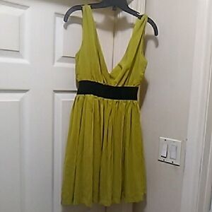 💲1⃣▶▶Elegant Goldy Yelow mustard Sleeveless Dress